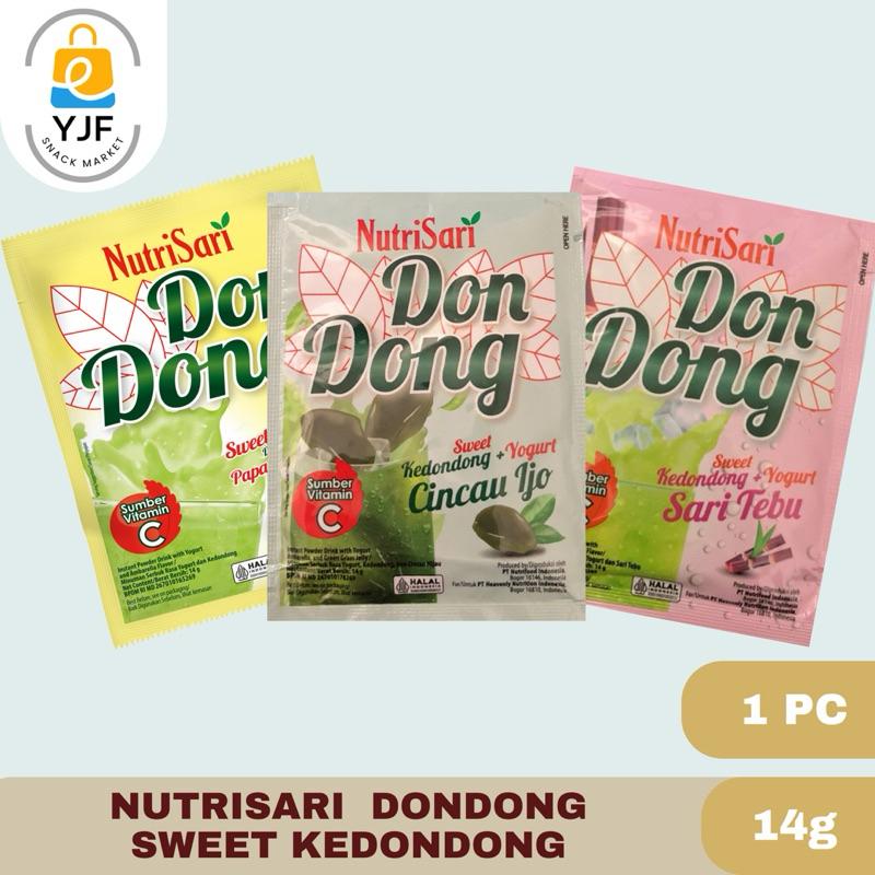 

Nutrisari Dondong Kedondong Sweet / Cincau Ijo / Sari Tebu - 1 PCS 14g