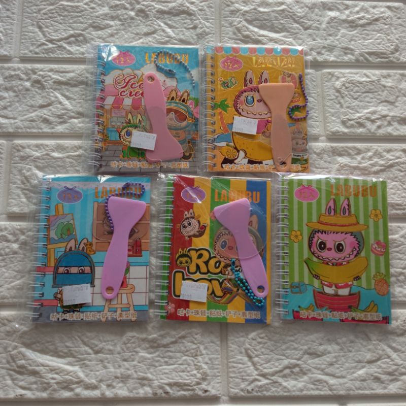 

INDAH JAYA STORE | MINI NOTEBOOK LABUBU WITH DIY KEYCHIN