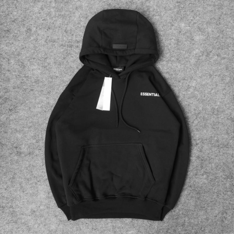 Jaket Hoodie Essential Reflektif Nyala Fulltag & Lebel