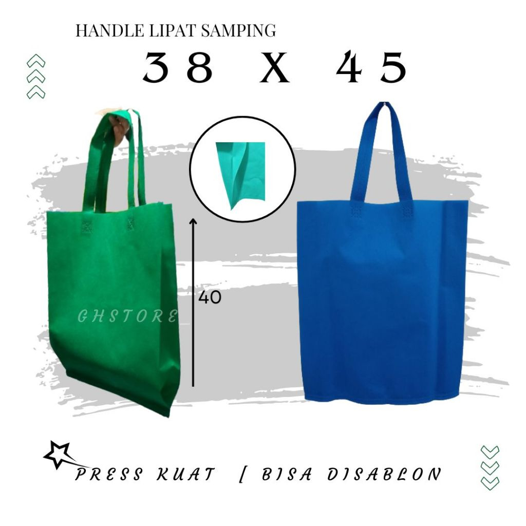 

Tas Belanja Spunbond Tas Goodiebag lipat Samping