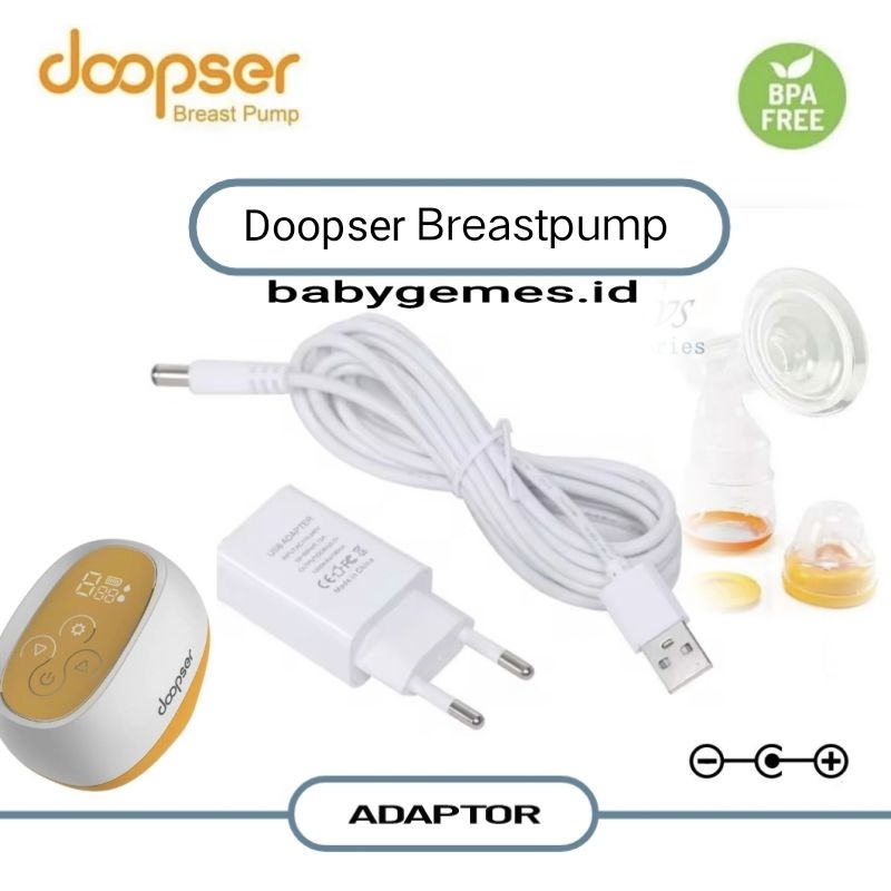 Adaptor Doopser Breast Pump Charger Pompa Asi Doopser