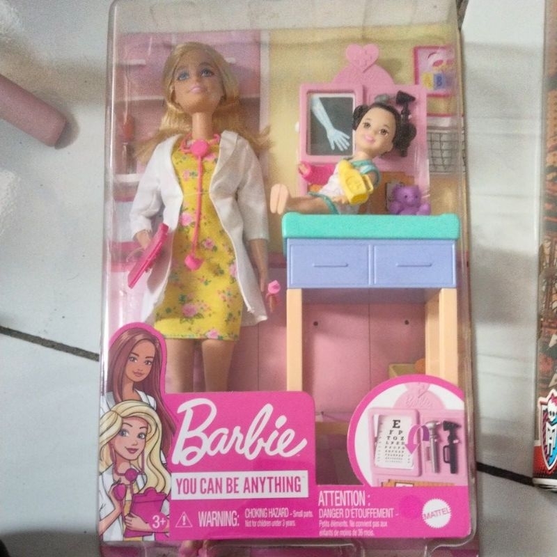 Boneka Barbie Dokter anak ori mattel