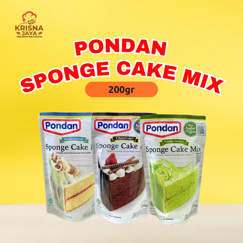 

Pondan Sponge Cake Mix 200gr