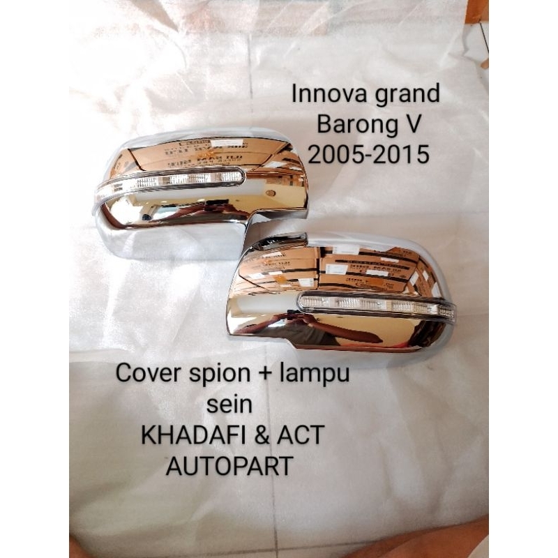 Cover spion + lampu sein mobil Innova lama Innova grand barong 2005-2015