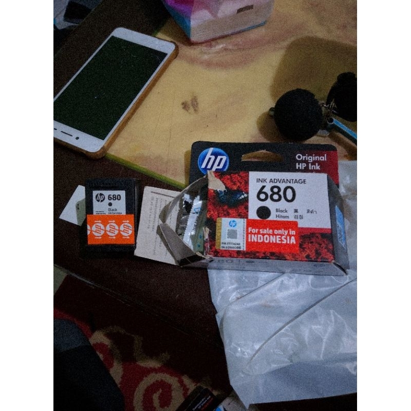 Catridge Katrid Tinta Hitam 680 Printer HP 2135 Bekas Second