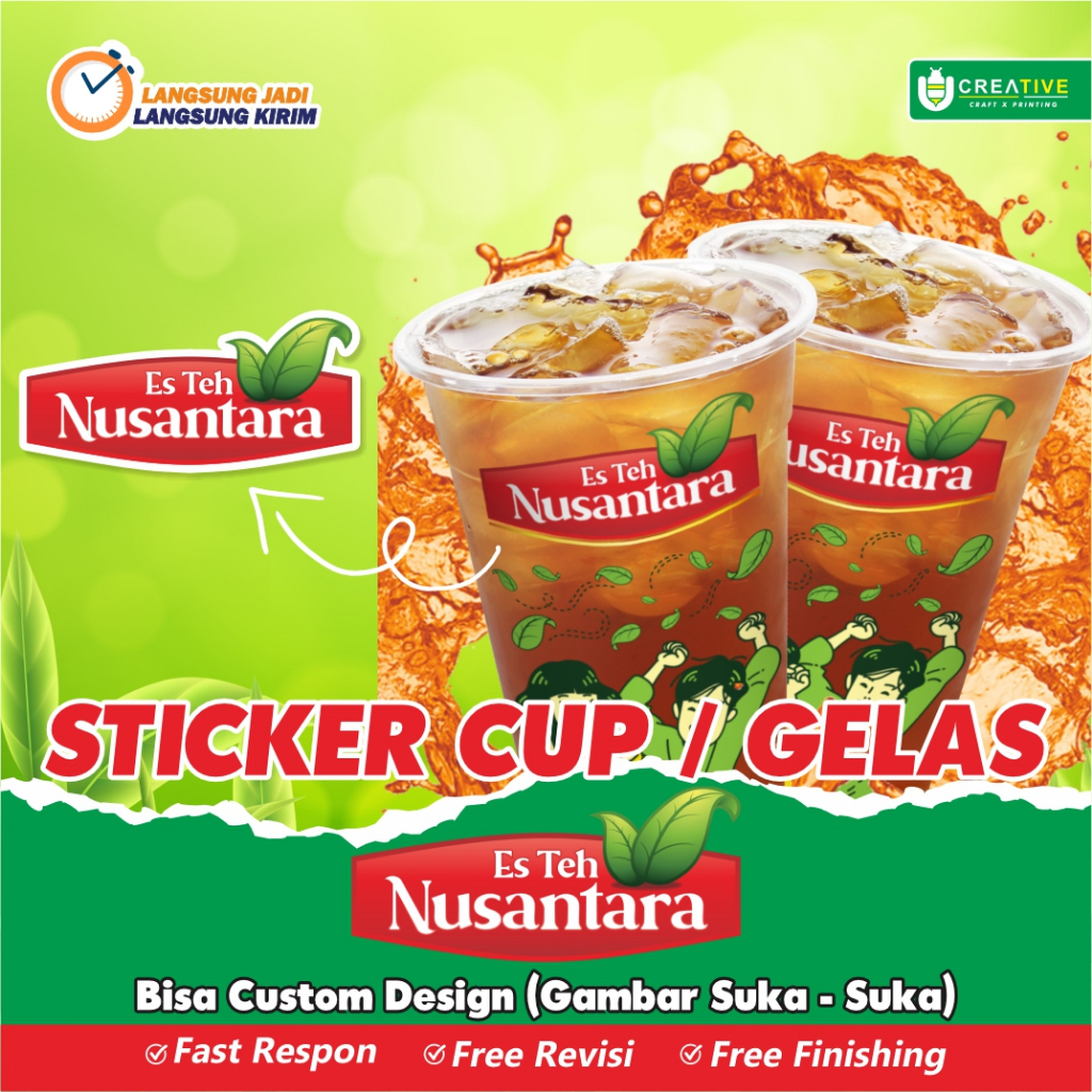 

Sticker Tempel Cup / Gelas Es Teh Nusantara