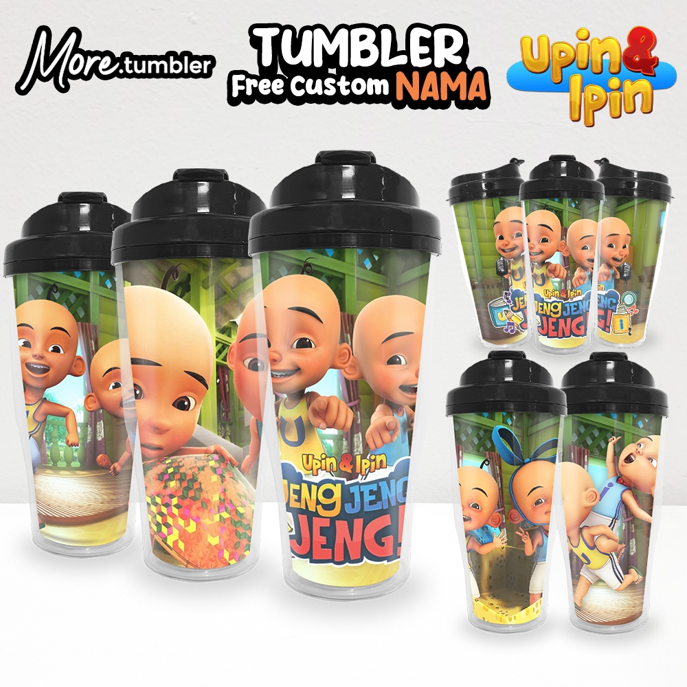 Tumbler UPIN IPIN / botol minum Upin & Ipin / merchandise souvenir kado / type P