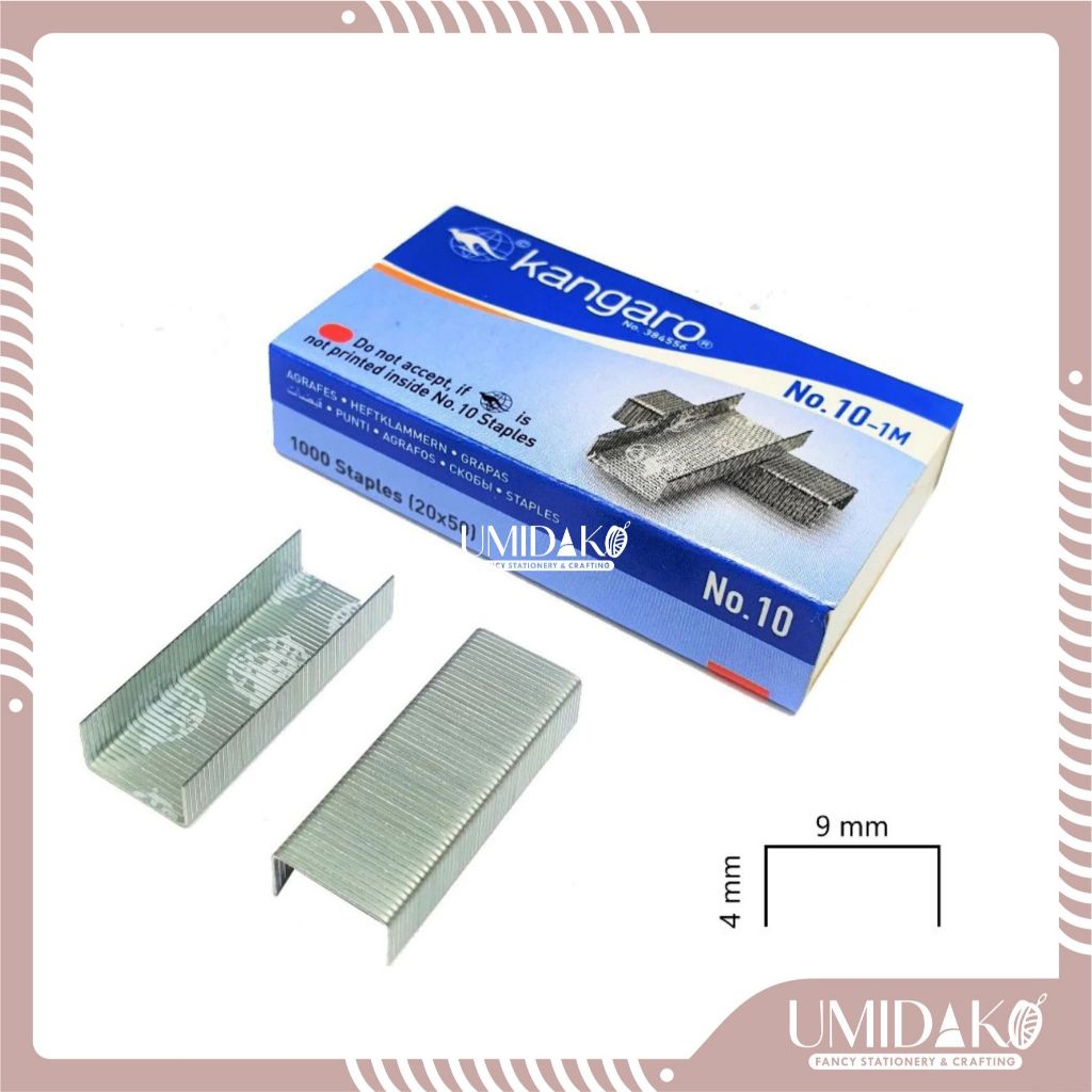 

[ UMIDAKO ] Kangaro Staples No.10-1M / Isi Staples Kecil / Refill Staples Kecil