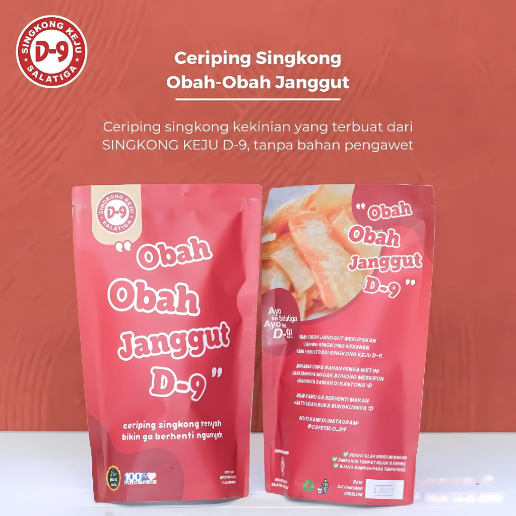

Keripik Singkong Keju Snack Obah Obah Janggut D9 Asli