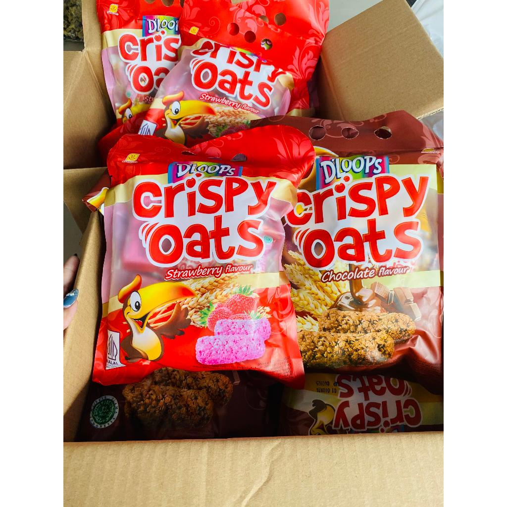 

20pcs DLOOPS CRISPY OATS KEMASAN KANTONG / CRISPY OAT RASA STRAWBERRY DAN COKLAT / DLOOPS CRISPY OATS OLEH OLEH RAJAWAI