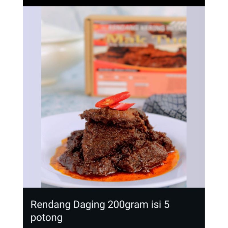 

Rendang DAGING 200gram Mak Tuo
