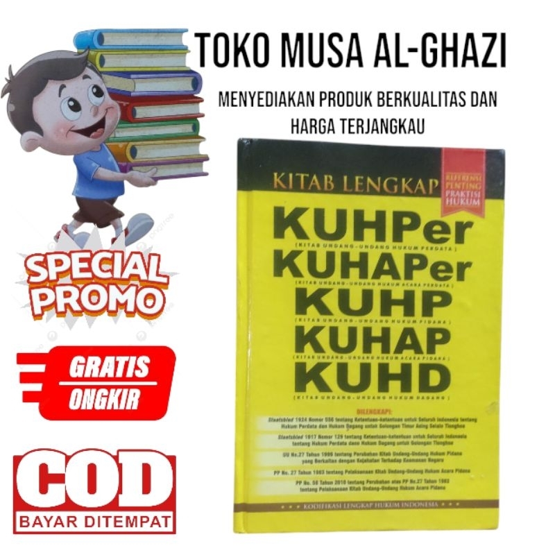 Buku Kitab Lengkap KUHPER, KUHAPER, KUHP KUHAP, KUHD Terlaris Berkualitas dan Terjangkau