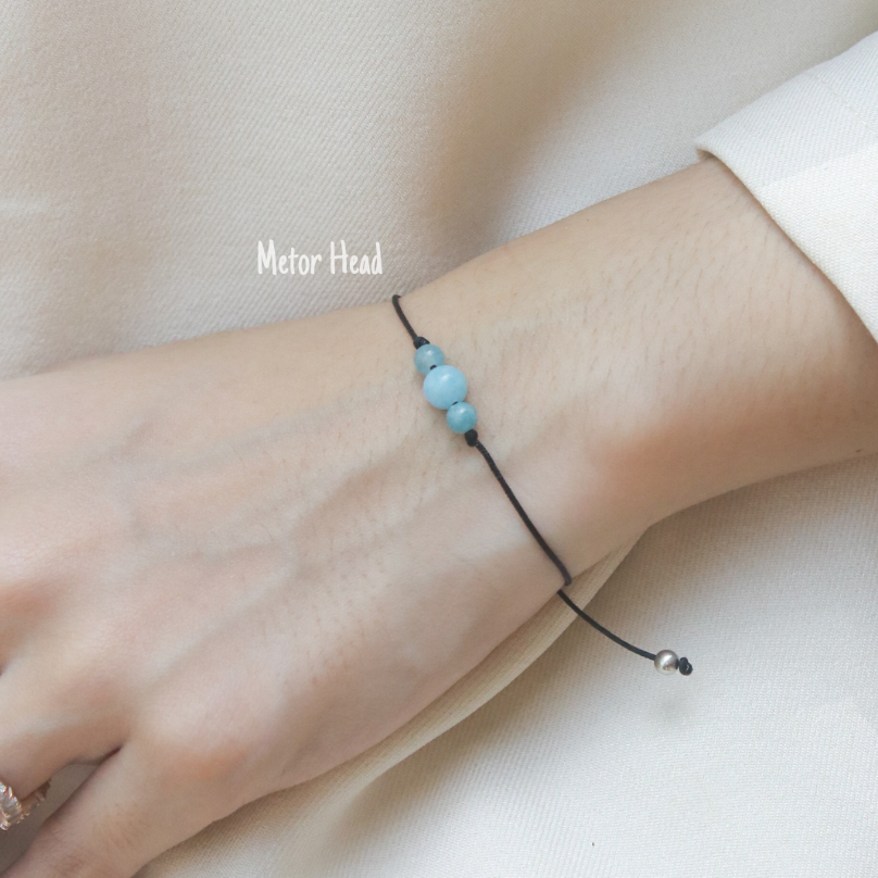 STONE BRACELET (tresa) - Gelang Batu Minimalis Gelang Simpel Gelang Unisex Gelang Tali Pria Wanita G