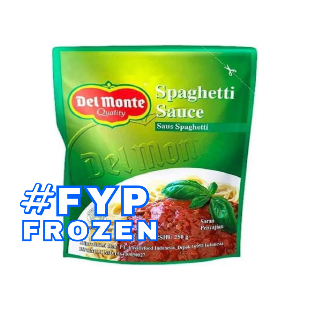 

DELMONTE SPAGHETTI SAUCE POUCH 250GR SAUS SPAGHETI DEL MONTE