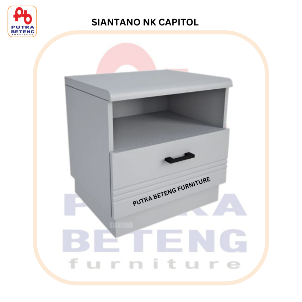Meja Samping Tempat Tidur Siantano Nakas Capitol
