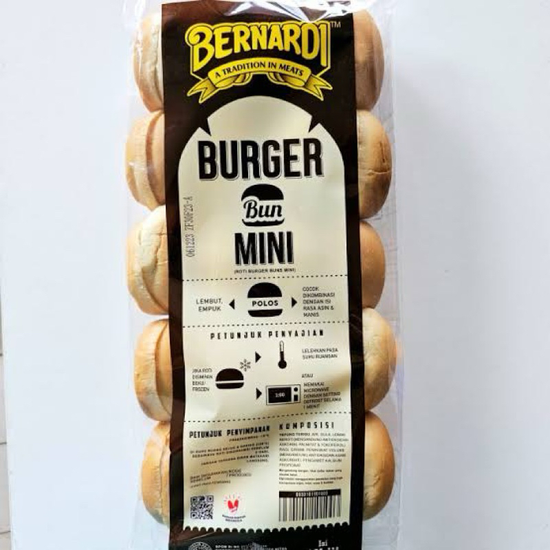 

BERNARDI ROTI BURGER BUN MINI ISI 20 PCS