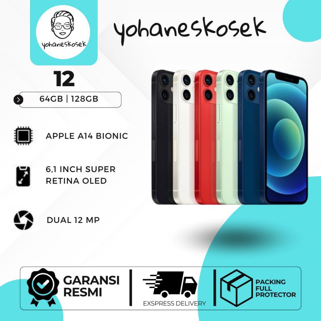 IPHONE 12 SECOND GARANSI BEACUKAI 256GB