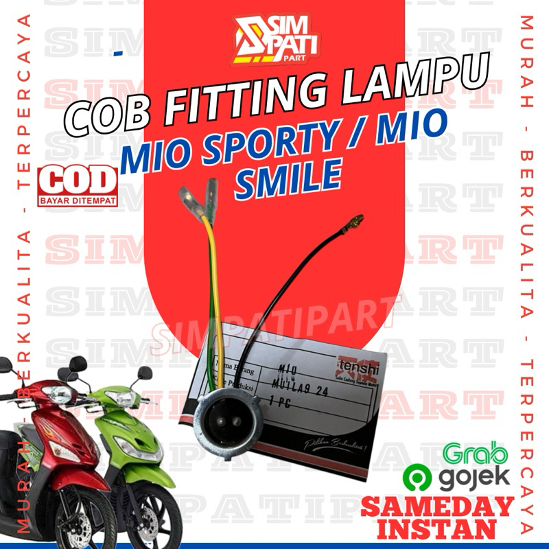 COB FITTING LAMPU DEPAN SOKET FITING LAMPU DEPAN YAMAHA MIO SPORTY MIO NEW SMILE