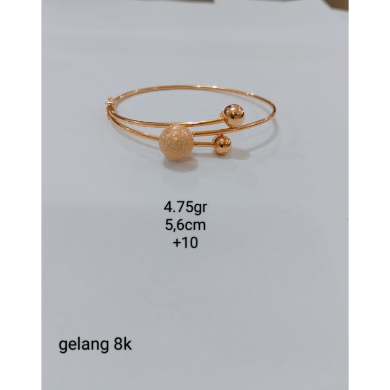 gelang bangle emas fashion model Dior doff pasir 8 karat