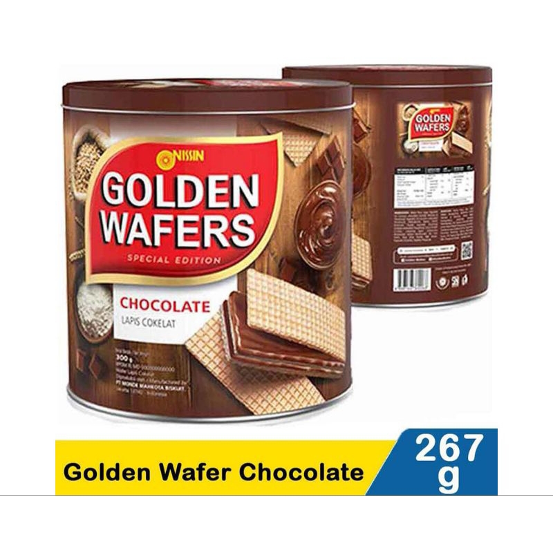 

nissin golden wafer chocolate 267g