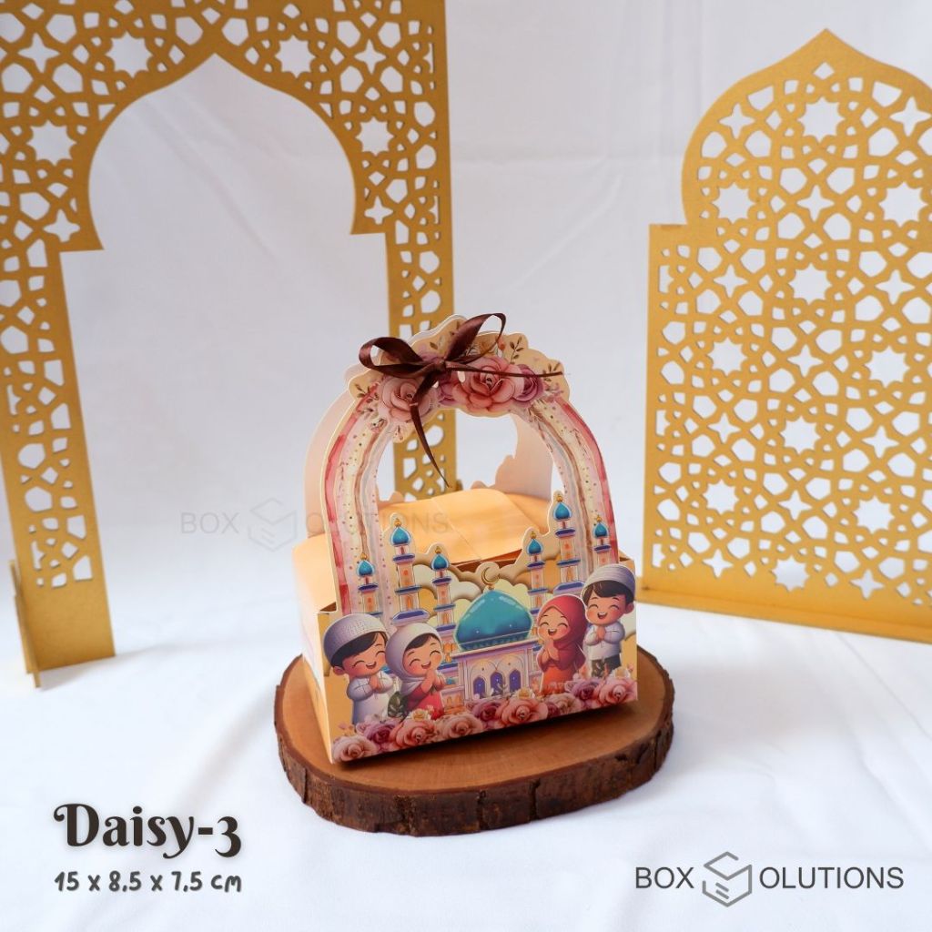 

box daisy-3 eid / box hampers lebaran / box toples idul fitri - 15x8,5x7,5 cm