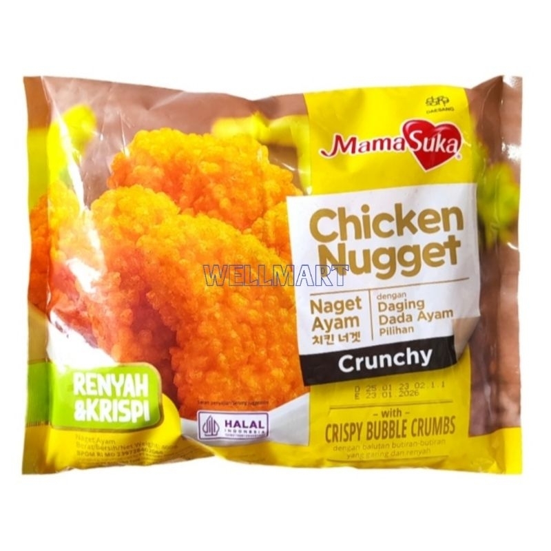 

Mamasuka Chicken Nugget Crunchy 400gr Naget Ayam Crispy Bubble Crumbs