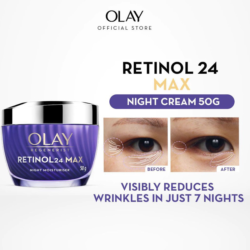 Olay Regenerist Retinol 24 MAX Night Cream Skincare Antiaging 50gr