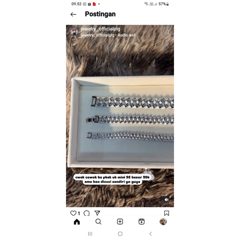 gelang sisik naga uk besar