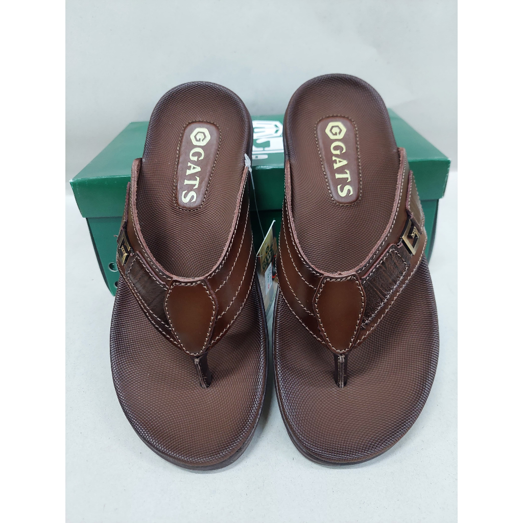Sandal GATS Pria Kulit - LG 111 - Sandal Kulit Pria - Sandal Terbaru Gats - Sandal Jepit Pria