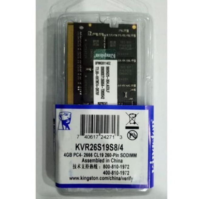 MEMORY KINGSTON SODIMM (MEMORY LAPTOP) DDR4 4GB/8GB/16GB 2666Mhz/3200Mhz