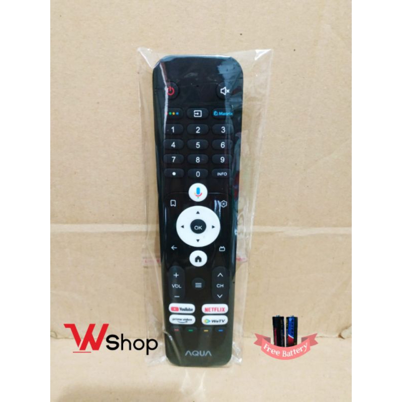 REMOT TV LCD LED SMART TV ANDROID AQUA VOICE ORIGINAL