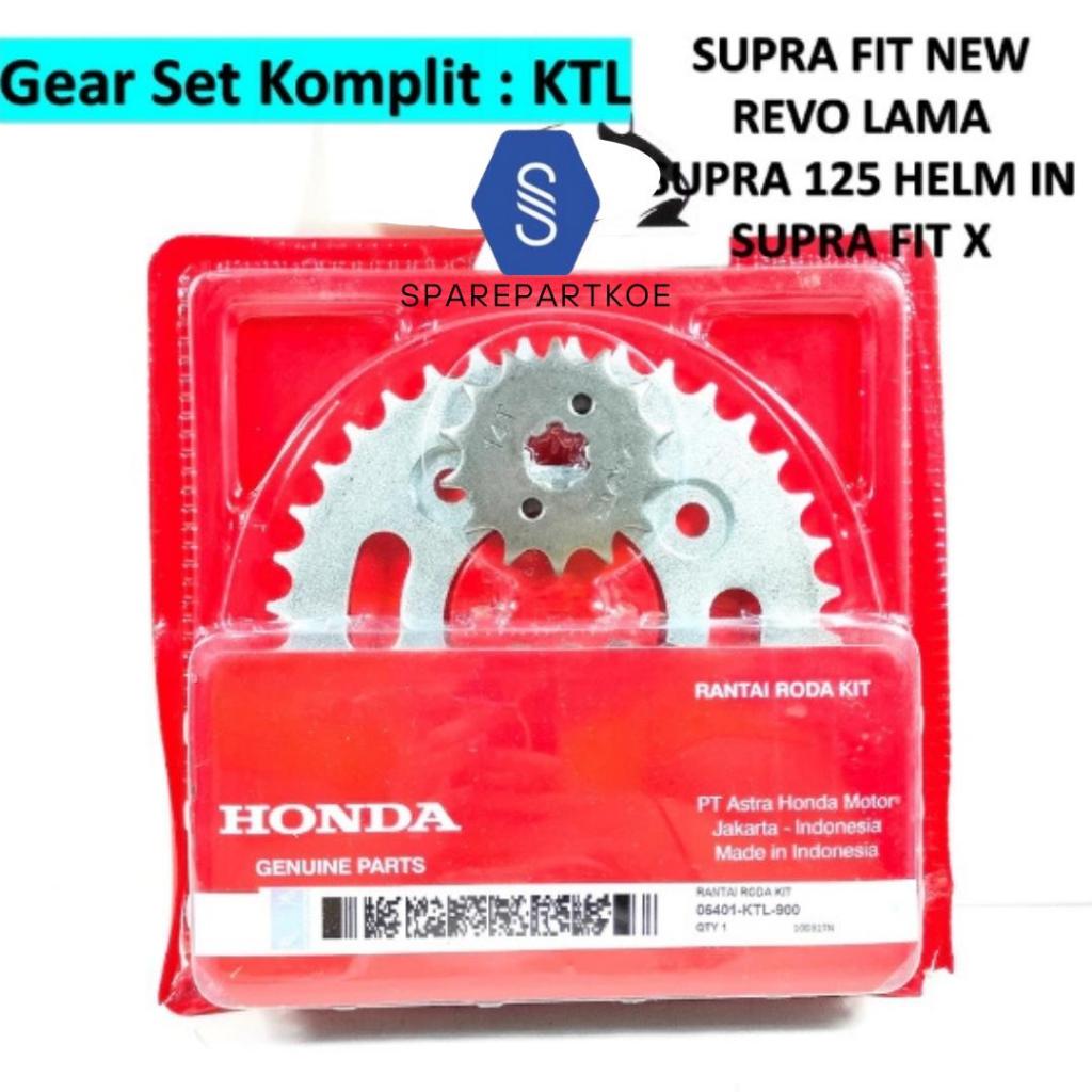 Gear Set/Gear Paket Supra Fit New, Supra X 125/KTL