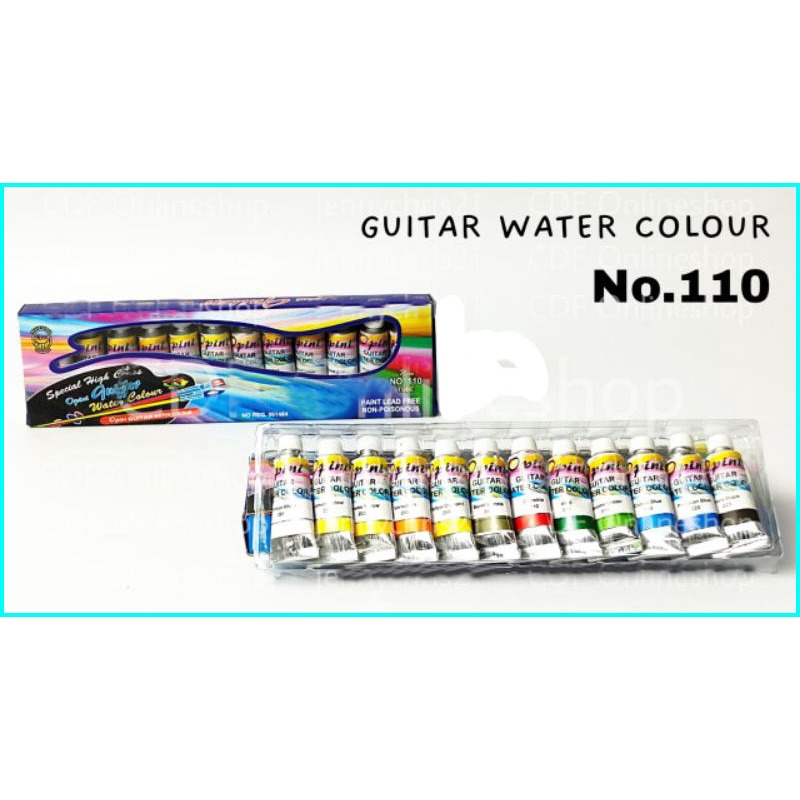 

(1 SET) Cat Air Murah Opini Guitar 110 - 12 Warna