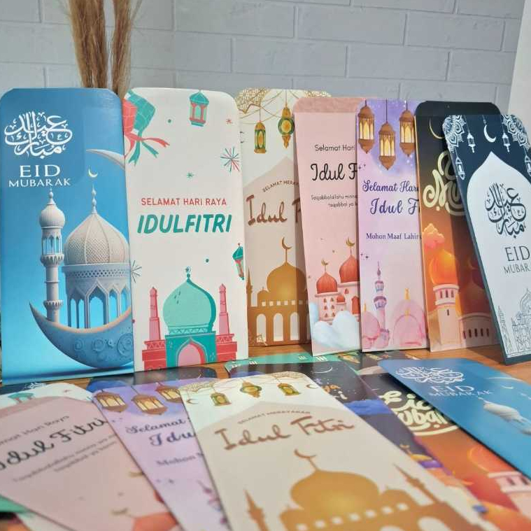

(Ready Siap Kirim) amplop lebaran 2025 lucu unik aesthetic model panjang amplop idul fitri 10-40 pcs