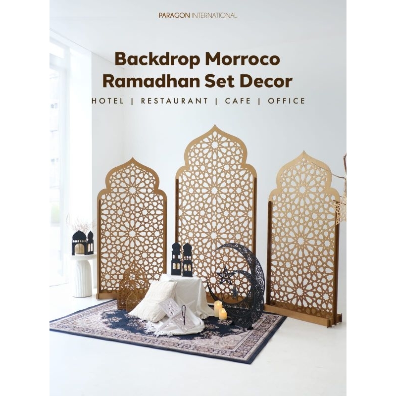 Backdrop Ramadhan Morocco | Dekorasi Lebaran Islamic