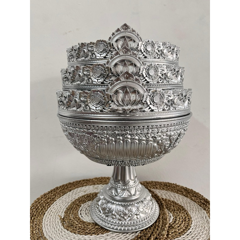 Dulang melamin teratai susun 3