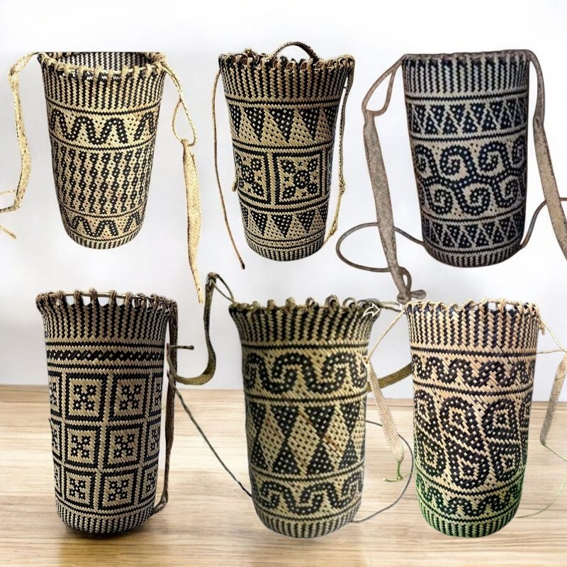 Tas Rotan Ransel Anjat Dayak Kalimantan Anyaman Kuat Co