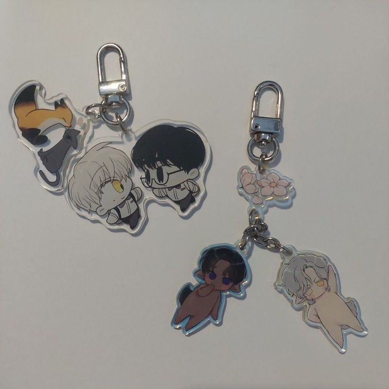 [OFFICIAL] KEYCHAIN MANHWA BL CHECKMATE AND SYMRNA CAPRI