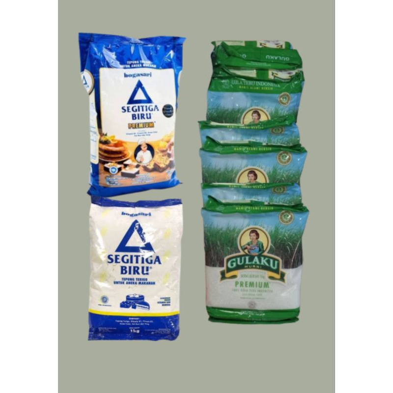 

Tepung Terigu Segitiga/Segitiga Premium/Gulaku Tebu isi 1kg