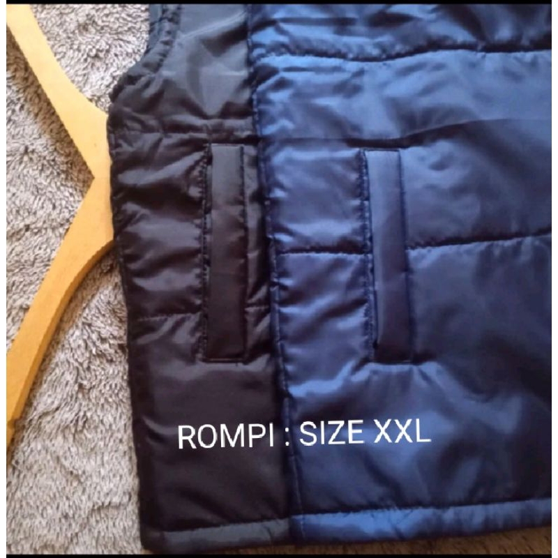 Al_barokkah store- Jaket rompi parasut -jaket rompi motor- rompi pria-wanita UK XXL