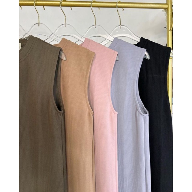 INNER RAJUT KNIT TANPA LENGAN / SPAN DRESS / INNER KNIT
