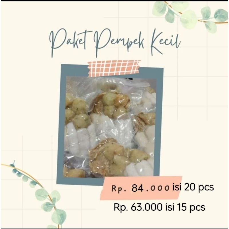 

PAKET PEMPEK IKAN TENGGIRI ISI 15 PCS / ISI 20 PCS ASLI PALEMBANG
