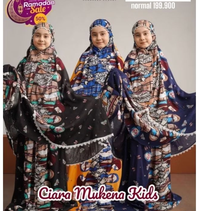 PROMO SPESIAL✓READY STOK MUKENA ANAK CIARA MUKENA ORIGINAL NADHEERA LUXURY