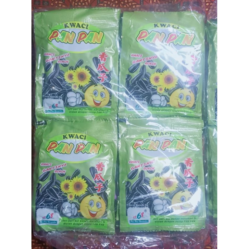 

kwaci pan pan per pack isi 20 pcs gratis sendok nasi