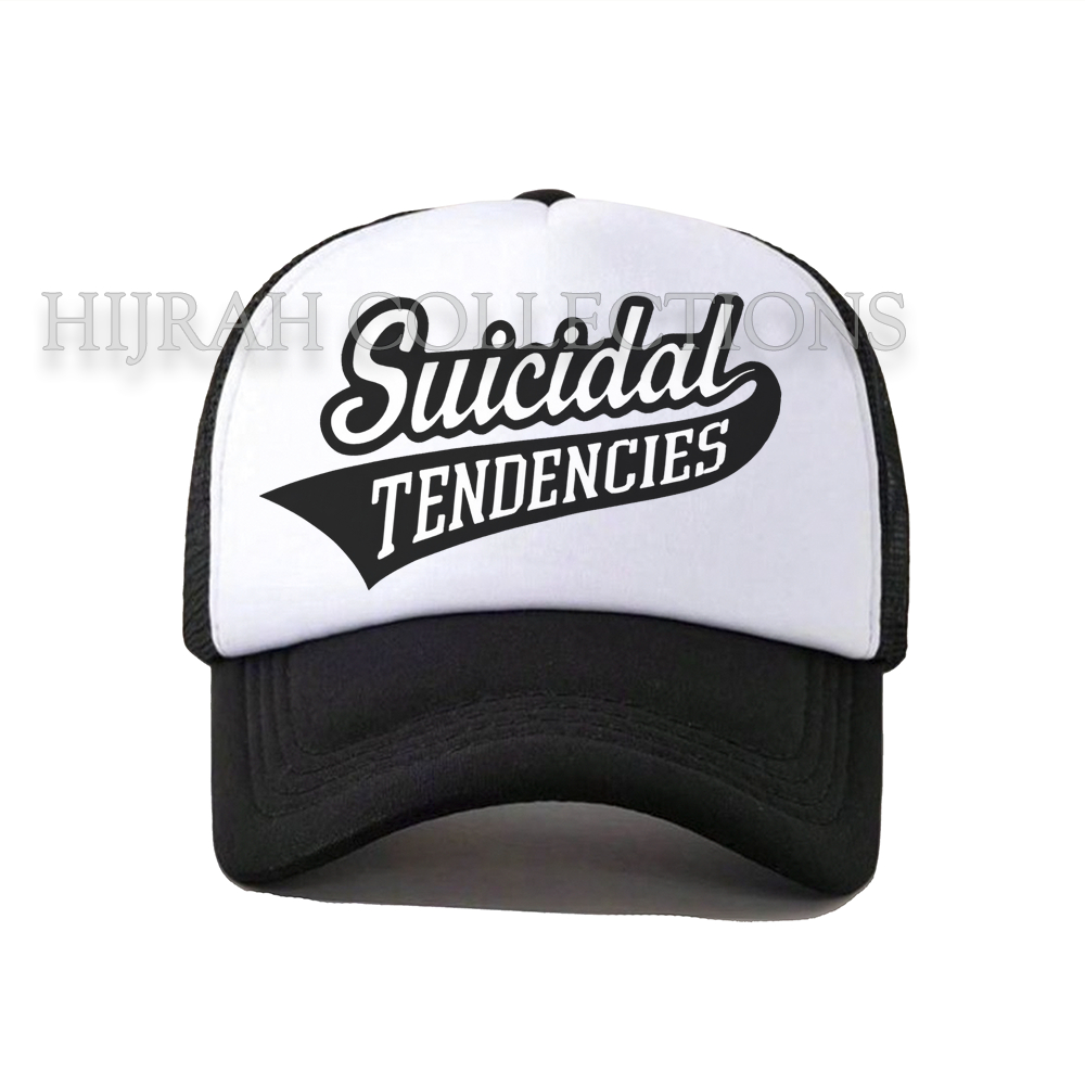SUICIDAL TENDENCIES Topi Snapback/Trucker jaring Premium distro topi musik Band suicidal tendencies