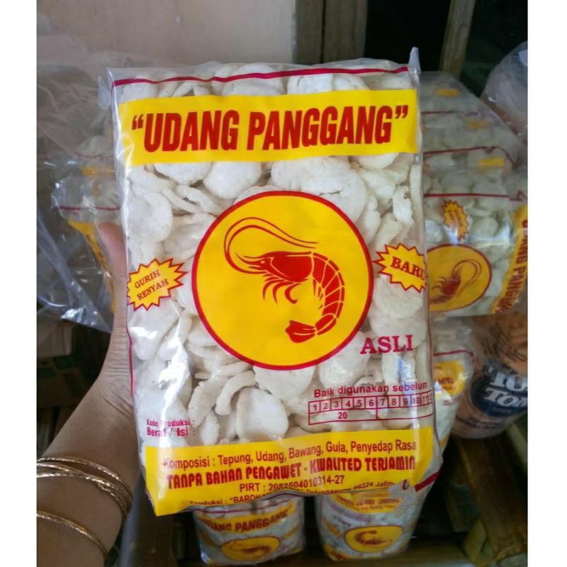 

Krupuk kerupuk Udang Panggang tanpa pengawet Bisa go-send SPXpress
