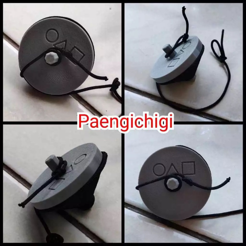 Mainan Gasing Korea Paengichigi Squid Game Permainan Tradisional Per Set Souvenir Korean Traditional