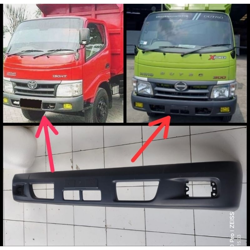 Bemper Bumper Depan Hino Dutro Toyota Dyna Saurus Asli Original