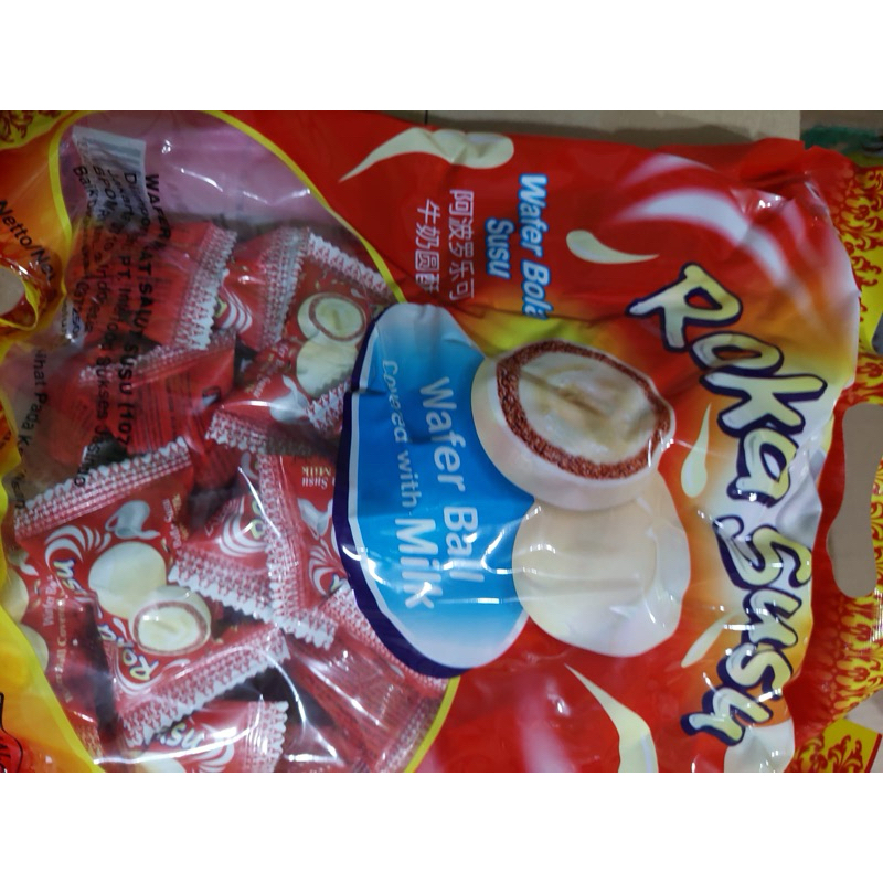 

Roka susu wafer bola susu