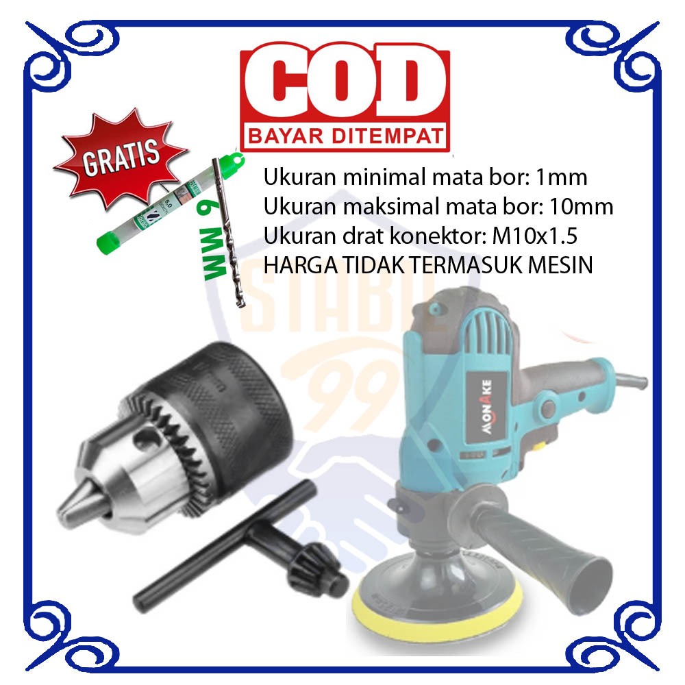 MONAKE Mesin Poles Mobil Polisher Alat Poles Chuck Kepala Bor MK500T